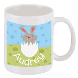 Bunny Chick Girl Personalized Plate
