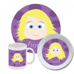 Personalized Girls Little Me Plate Set