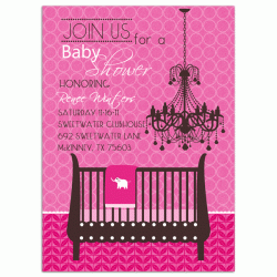 Join Us Pink Baby Shower Invitation