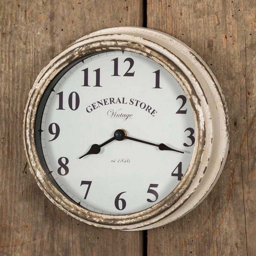 General Store Wooden Wall Clock