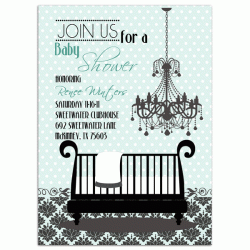 Join Us Blue Baby Shower Invitation