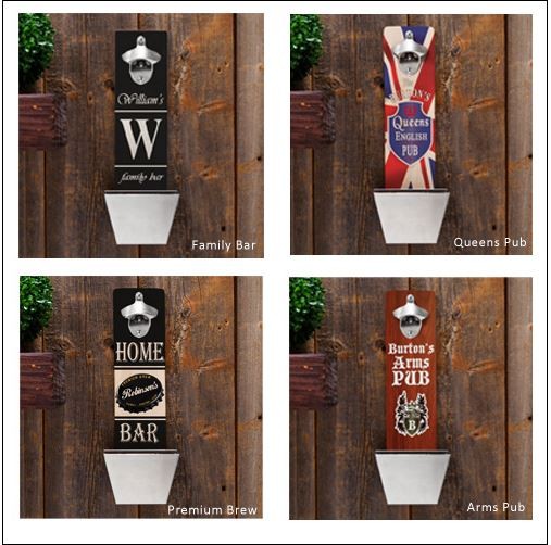 Personalized Wall Mounted Bottle Opener All Seasons Gifts - Wall Mounted Bottle Openers Canada