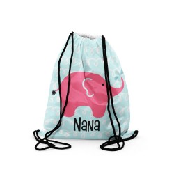 Personalized Pink Elephant Backpack
