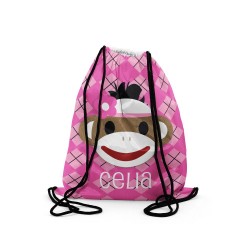 Personalized Sock Monkey Backpack